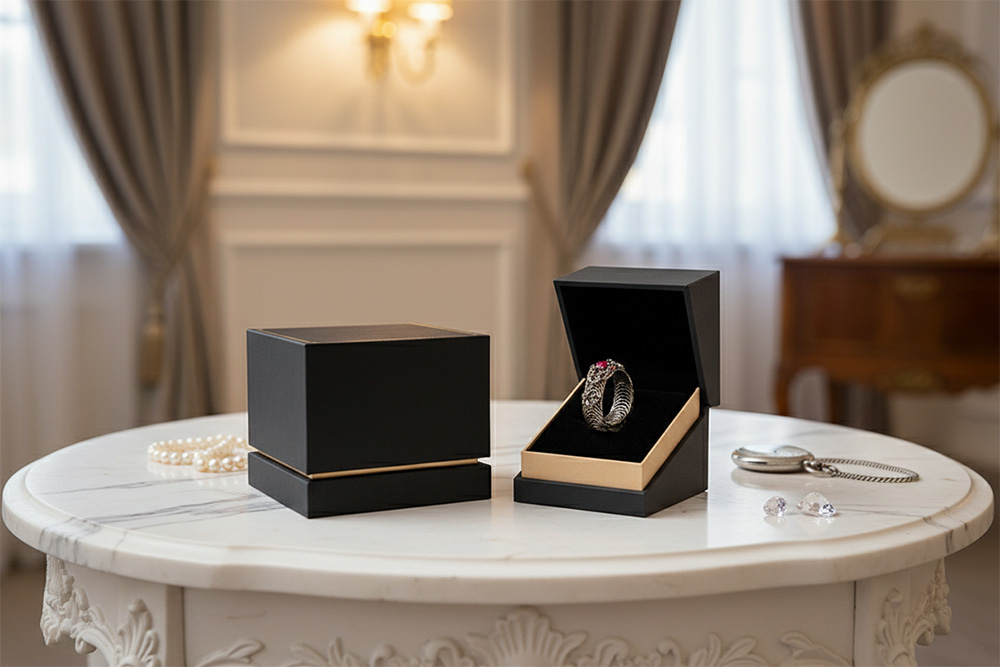 leather ring box