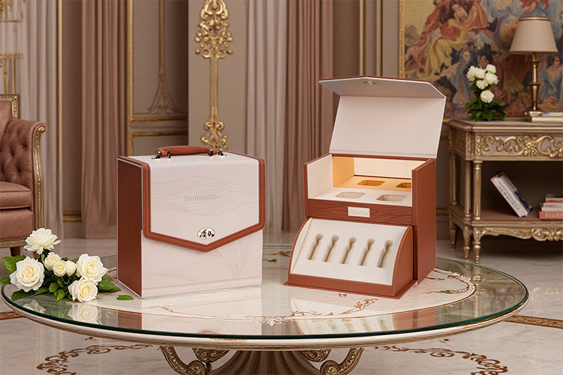 Leder Parfüm Koffer Box