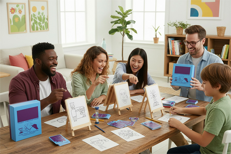 Fast-Paced Custom Drawing Game for Family Fun