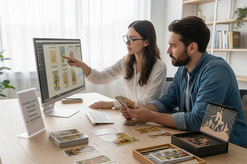 Impresión de tarjeta de Tarot personalizada Premium para creadores Indie