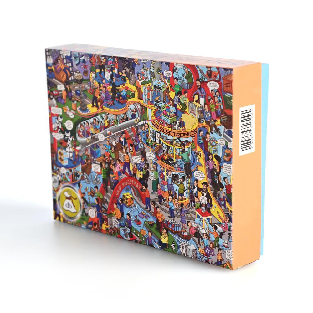 500 piece jigsaw puzzle for adults featuring a vibrant cartoon city illustration.