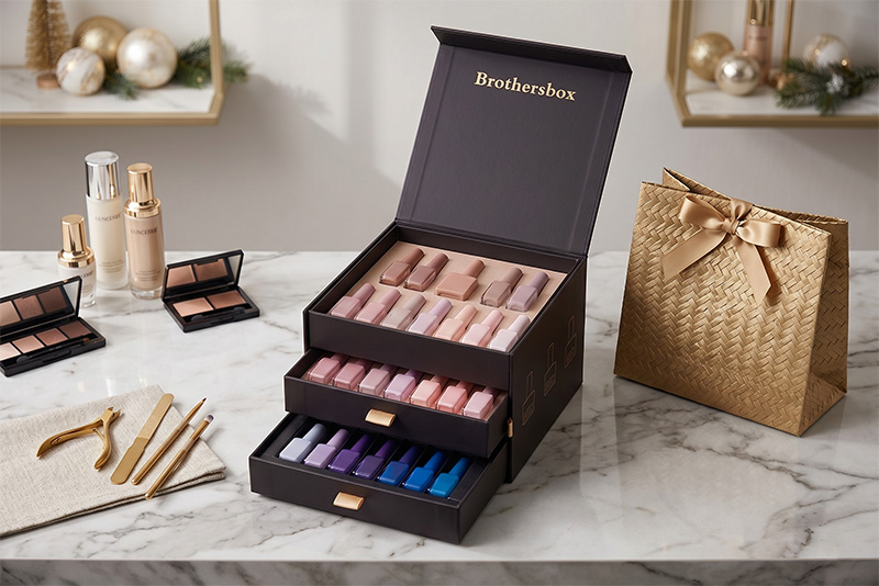 Multi-tiered Nail Polish Gift Box for Retail