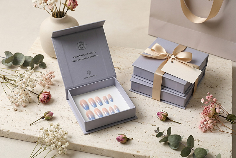 Magnetic Press-on Nail Gift Boxes for Promotions