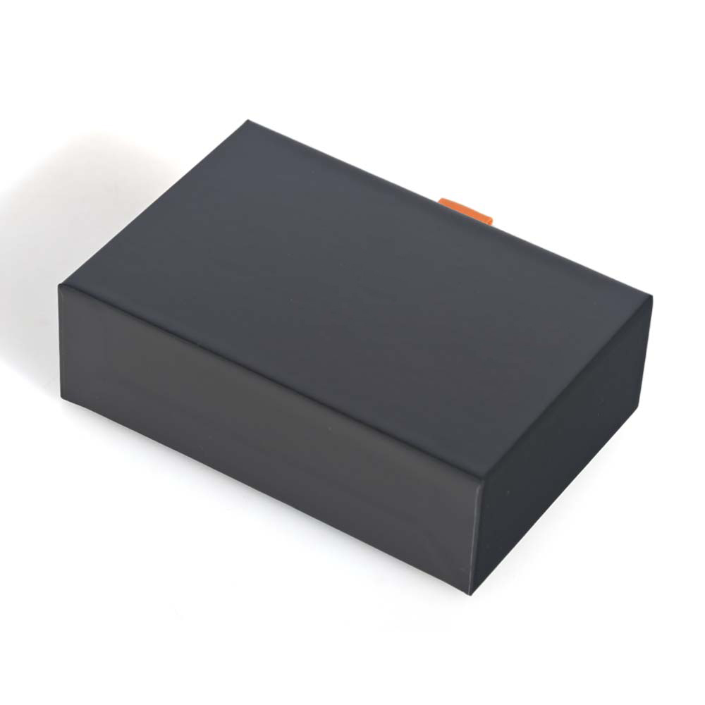 Side profile of luxury drawer box packaging by Brothersbox