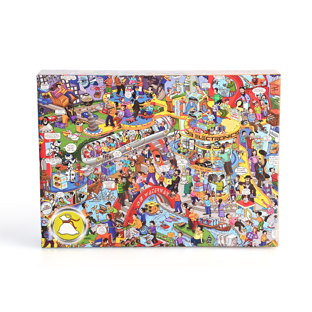 Brothersbox custom printed 500 piece puzzle with colorful comic book artwork.