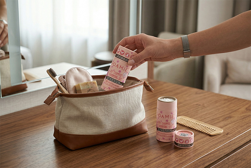 Portable Dry Shampoo Box | Eco-Friendly Travel Hair Care