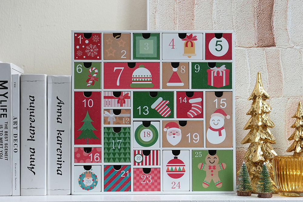 Christmas Countdown Advent Calendar Box