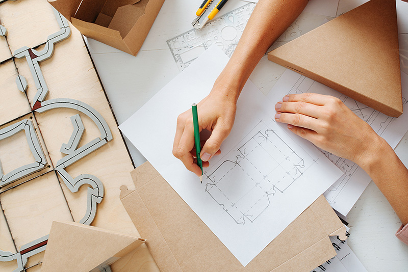 cardboard gift box development