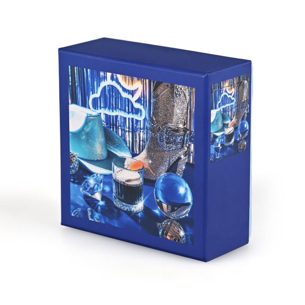 Modern Disco Glam 500 piece blue jigsaw puzzle box front view Brothersbox