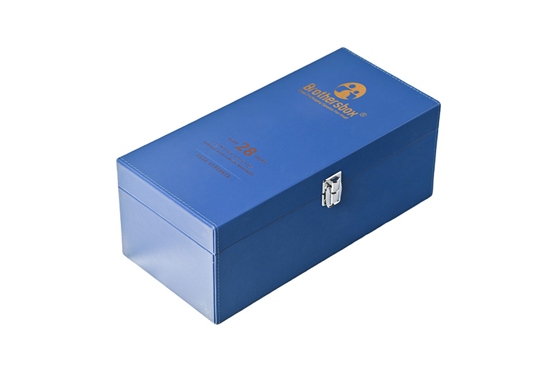leather wine box