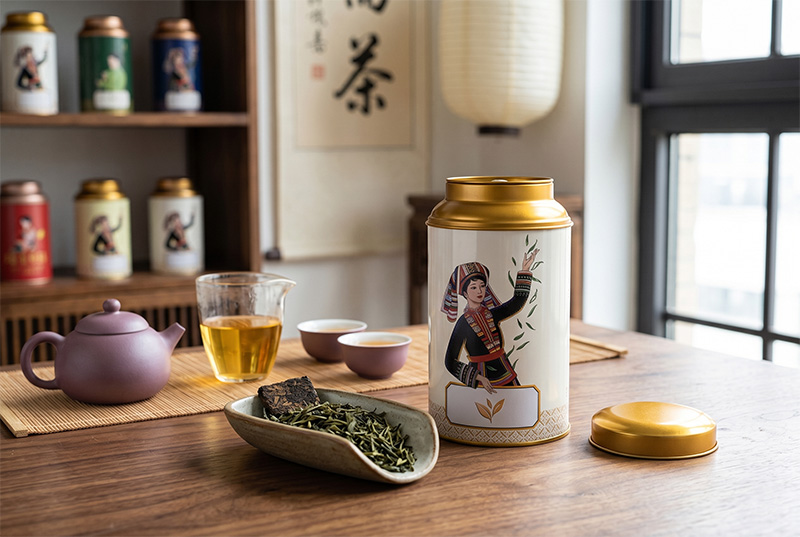 Custom Double-Lid Tea Tins: One-Stop Solution