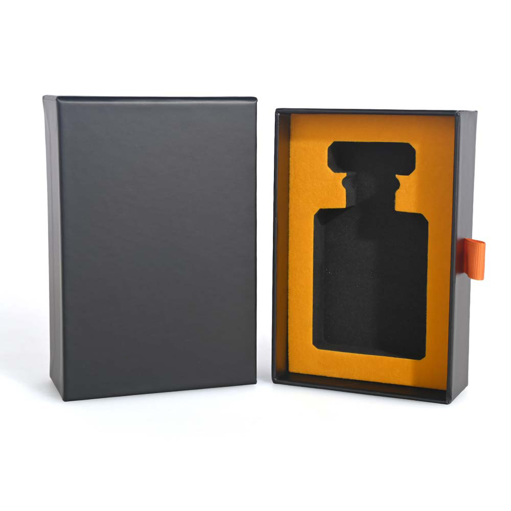 Brothersbox custom cardboard drawer box for perfume, fully opened view