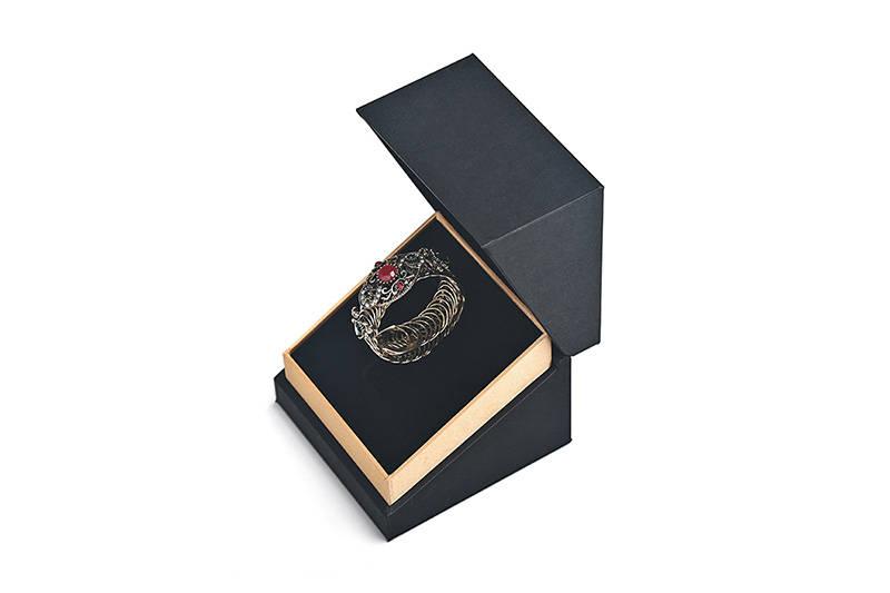 black leather jewelry box