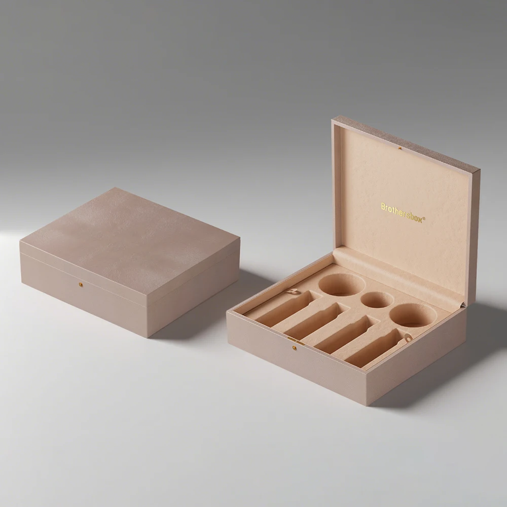 Burgundy Leather Perfume Gift Box Set