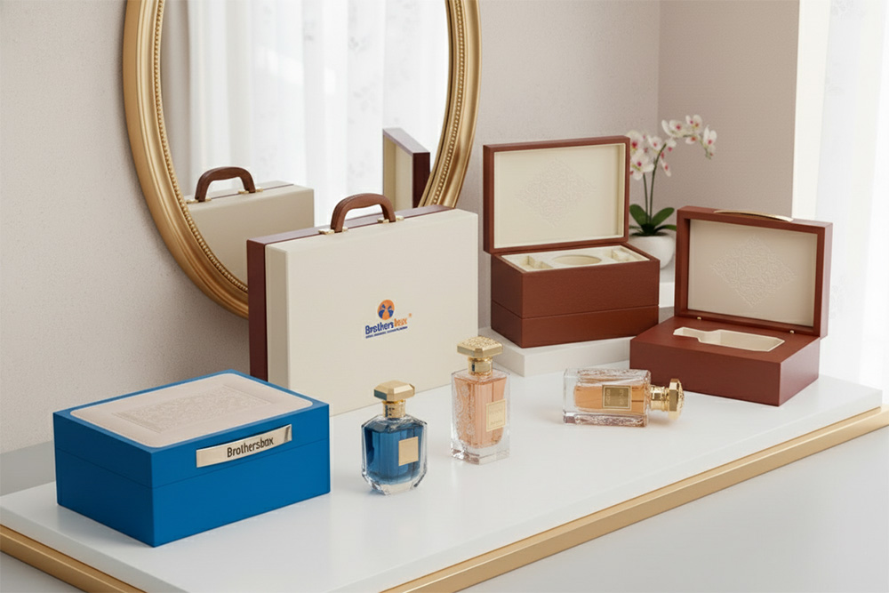 Custom Leather Perfume Boxes Wholesale