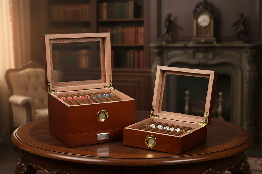 Custom cigar humidor box by Brothersbox for brand image enhancement