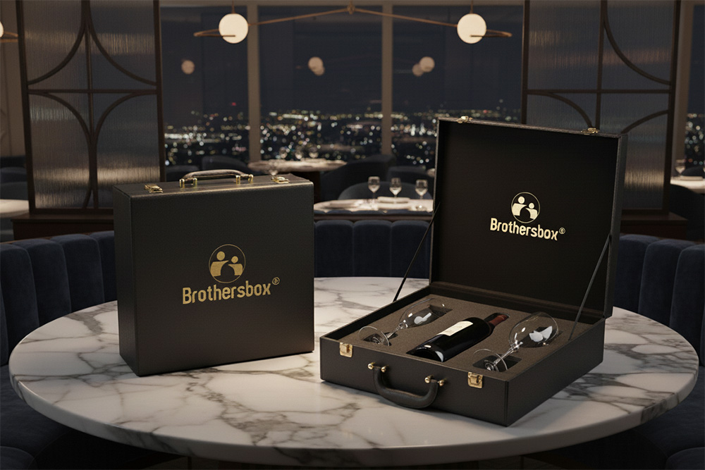 PU Leather Wine Gift Box