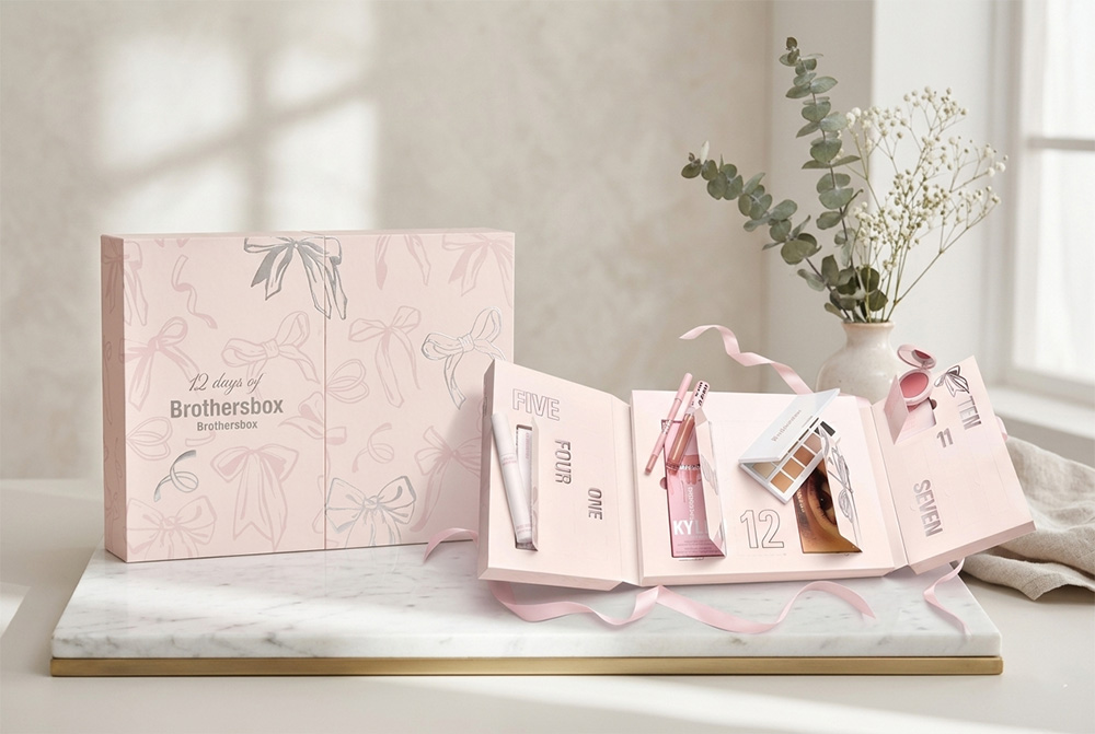 Custom 12-Day Beauty Advent Calendar Box
