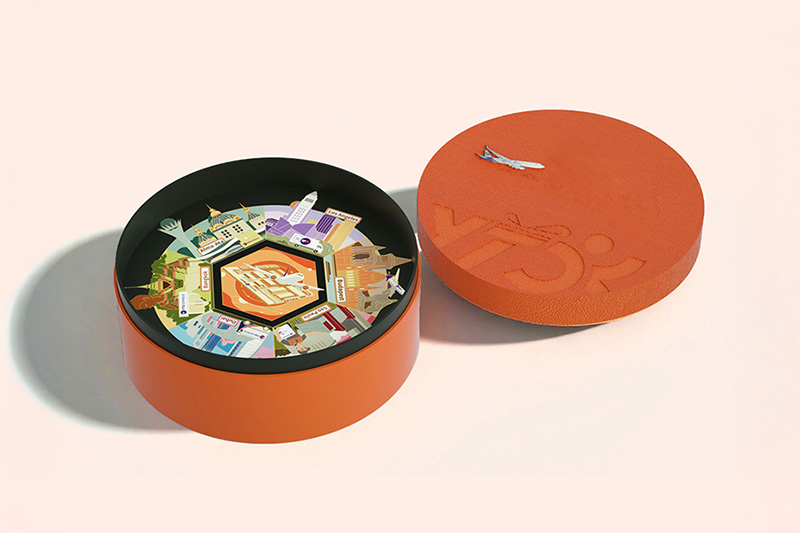 Caja de regalo redonda