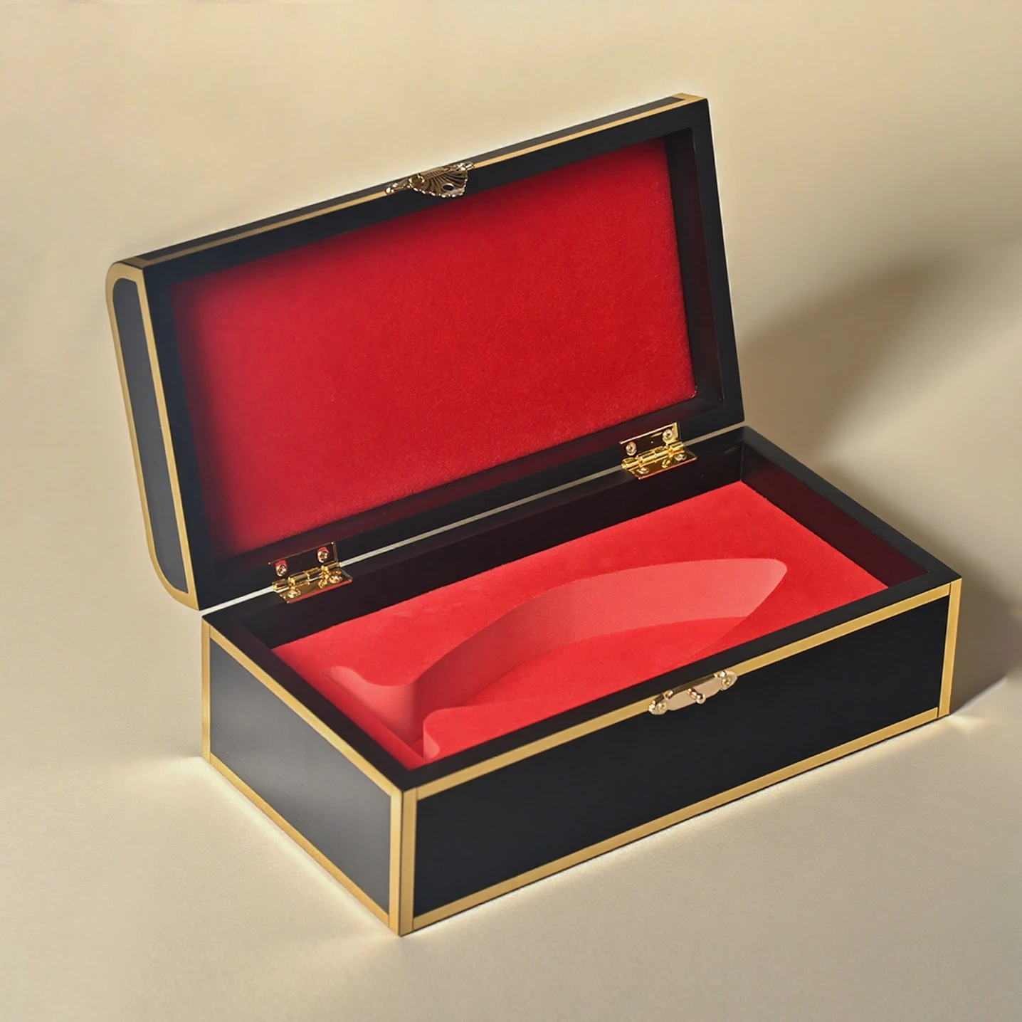 Perfume Wooden Box with Red Lining