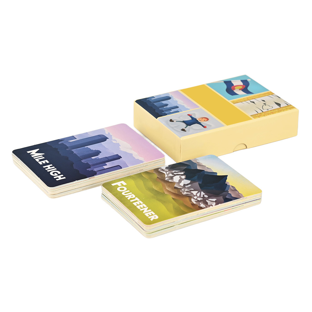 Stack of premium custom-made flash cards showing smooth edges and high-end printing.
