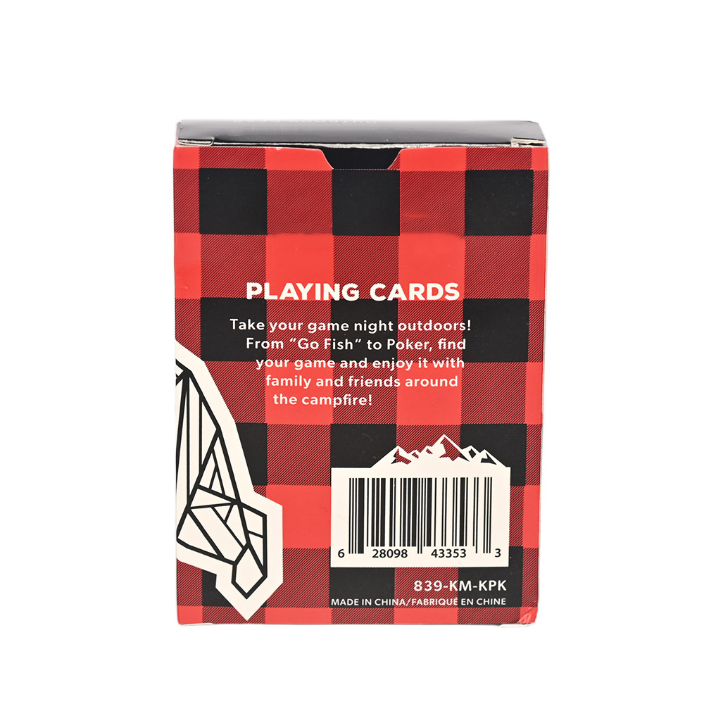 Professional custom playing card manufacturing by Brothersbox for outdoor brands.
