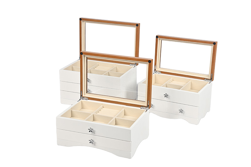 Handgemachte holz schmuck box