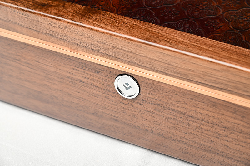 Fingerabdruck-Scanner-Schloss aus Holz Schmucks cha tulle