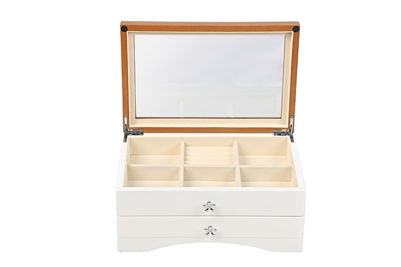 Handgemachte holz schmuck box