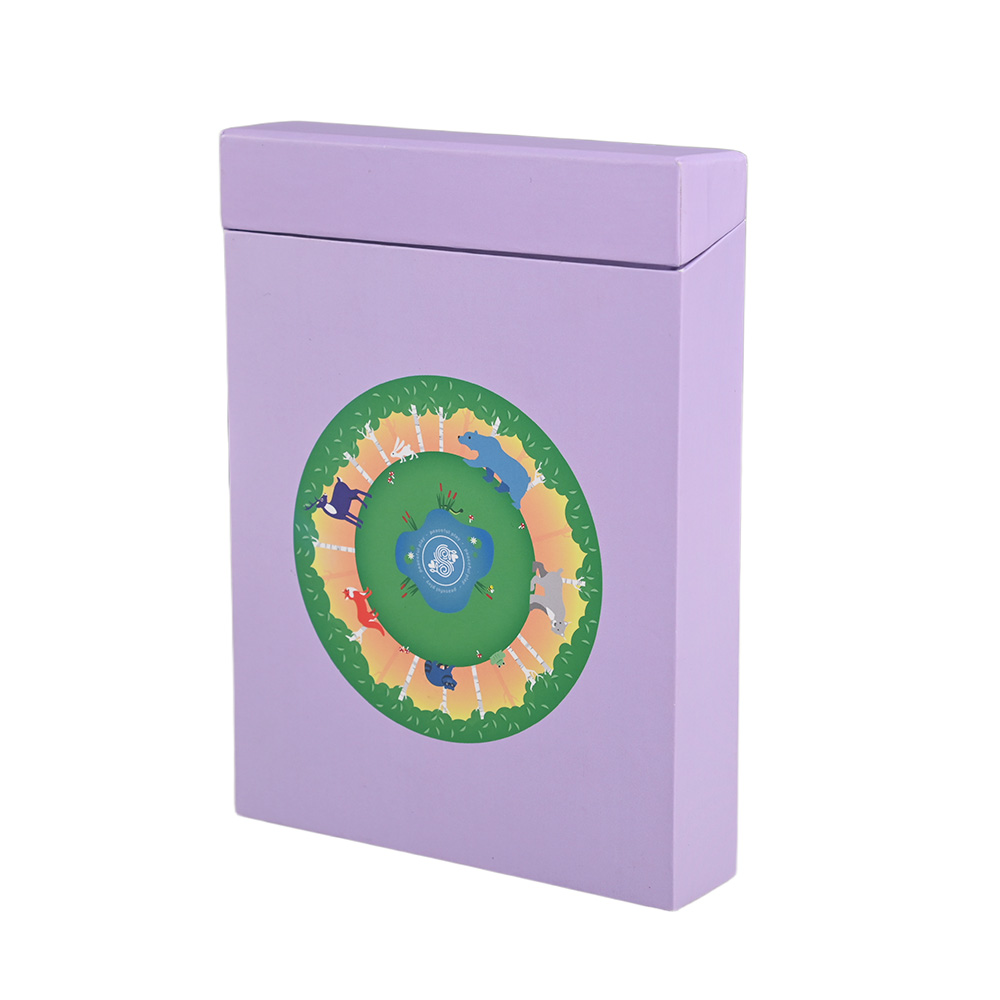 Haltbare Flip-Top-Aufbewahrung sbox für Kinder Yoga karten mit Premium-Mattes Finish und lebendigen Farben.