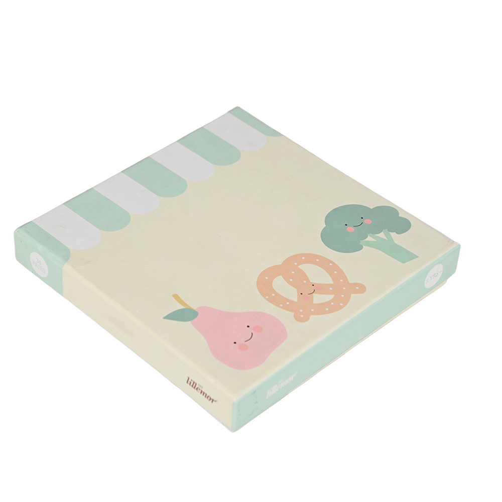 ストライプの日よけデザインの子供向けのパステルカラーをテーマにしたメモリマッチングゲーム。