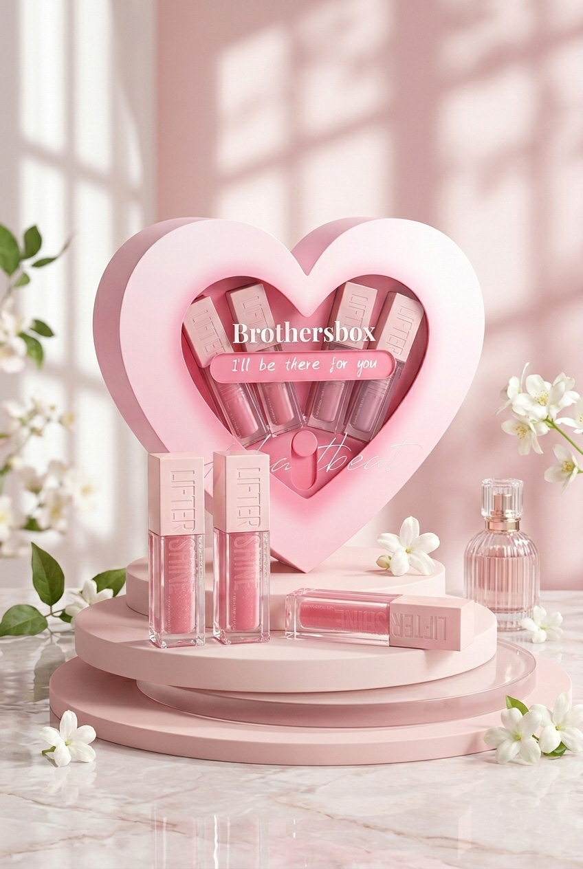 Heart-shaped Lipstick Case