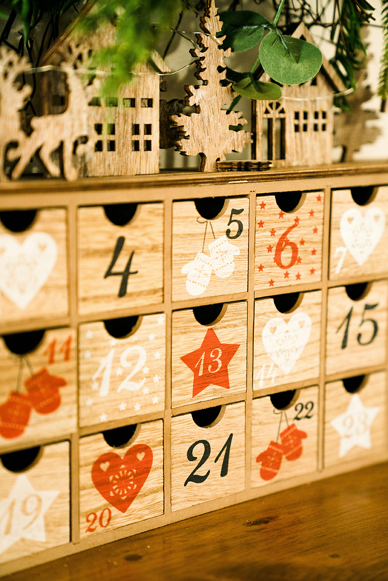 Eco-friendly cosmetic advent calendar boxes with sustainable packaging