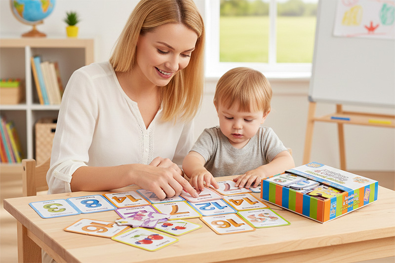 Durable Early Learning Flash Cards for Toddlers