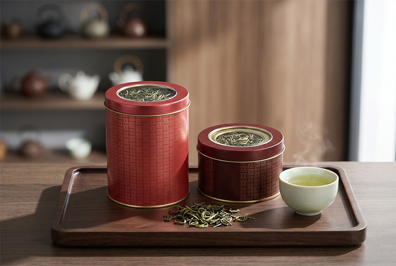 Custom Cylindrical Tea Tins | One-Stop