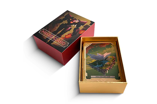 Upgrade your brand with our lid and base rigid box. Custom game box printing is suitable for premium tarot decks and playing cards. 