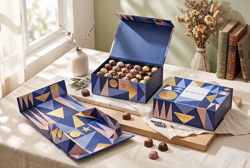Foldable Rigid Box for Chocolate