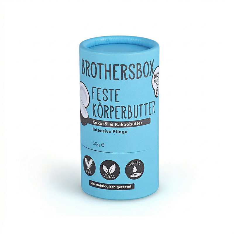 Envase de tubo de papel para loción corporal ecológico personalizado por Brothersbox.