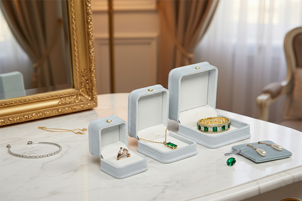 Microfiber Suede Jewelry Storage Box