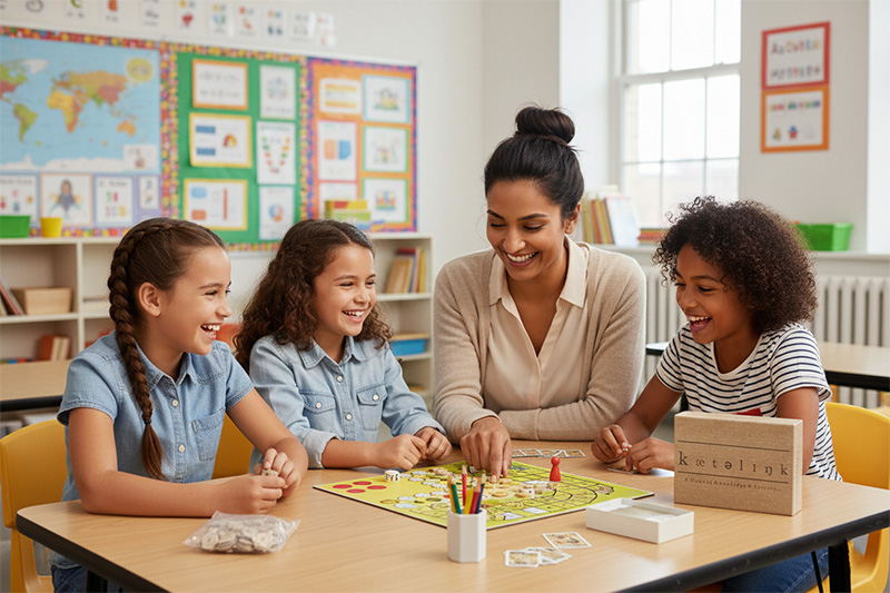 Trivia educacional jogos de tabuleiro para escolas e crianças