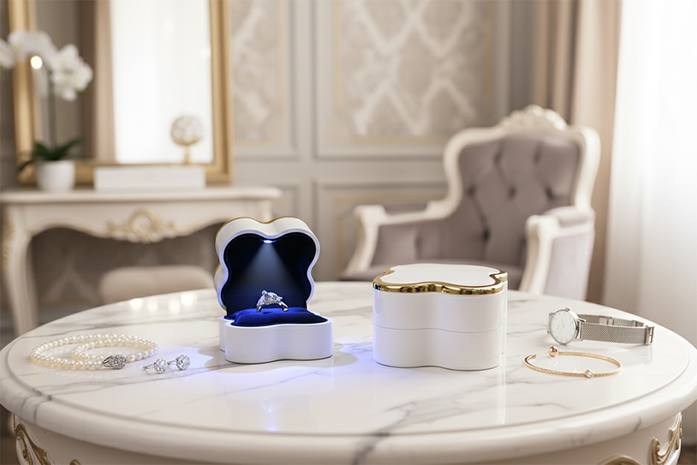 Personalized Wooden Wedding Ring Box