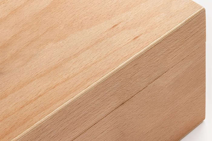 Boîte en bois de hêtre élégant