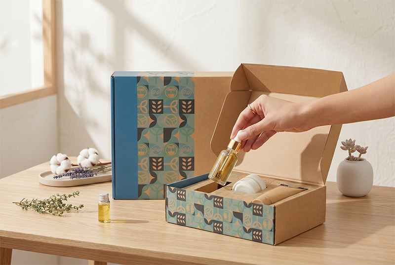 Eco Skincare Mailer Boxes for Cream & Serum Brands