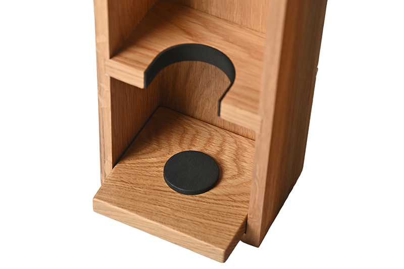 details of wine wood box