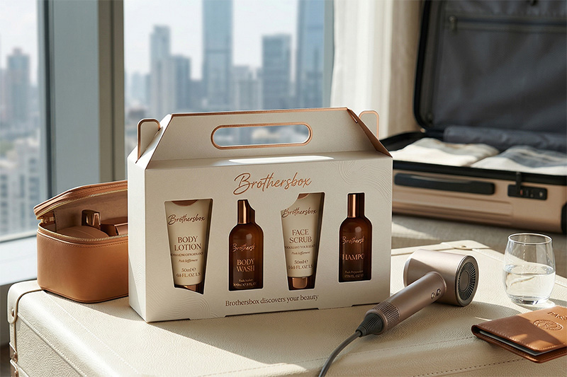 Portable Suitcase Folding Box for Hair Care Travel Sets