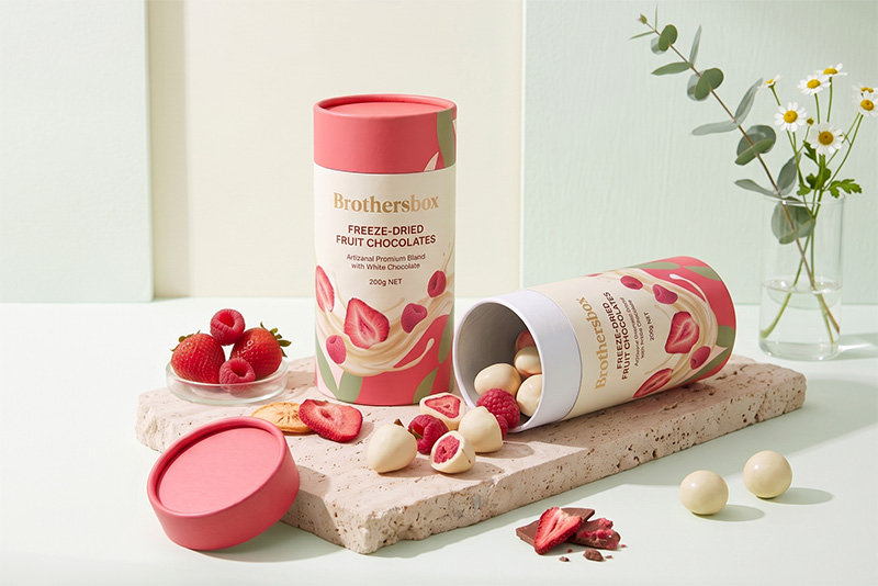Dried fruits tube packaging box