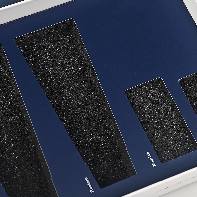 إدراج تغليف مخصص بأربع حجرات لأنابيب غسول وزجاجات