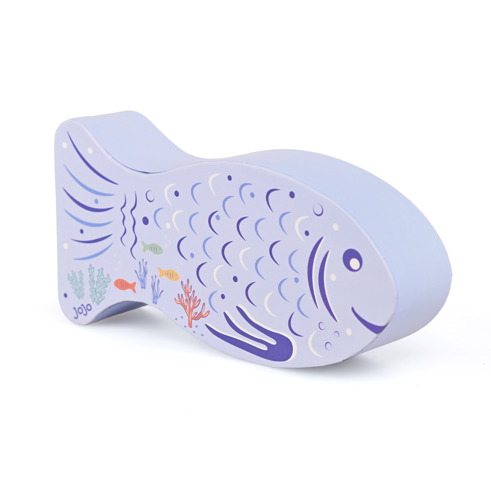Caja de regalo de cartón personalizada ecológica con forma creativa de pez para niños