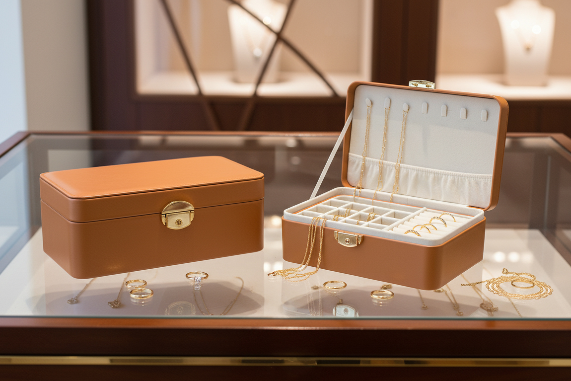 leather jewelry box for women