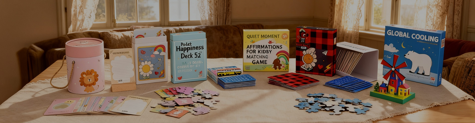 مرحبًا بكم في Brothersbox ، المصنع وقفة واحدة للحصول على ألغاز بانوراما مخصصة عالية الجودة وألعاب الورق وألعاب الطاولة. سواء كنت تقوم بتصميم مجموعات تعليمية للأطفال أو ألعاب استراتيجية معقدة للبالغين ، فإننا نقدم حلول تصنيع شاملة. من المواد الصديقه للتشطيبات المتميزة ، نحن متخصصون في الإنتاج بكميات كبيرة مصممة خصيصا لمواصفاتك الفريدة. دعونا نجلب رؤيتك الإبداعية إلى الحياة مع الحرفية المهنية والشحن العالمي.